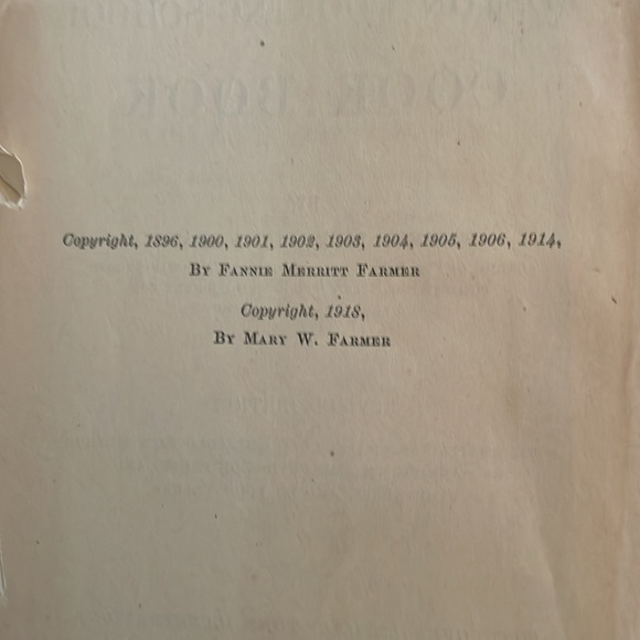 Boston Cooking School Cookbook Fanny Merritt Farmer - Picture 12 of 12
